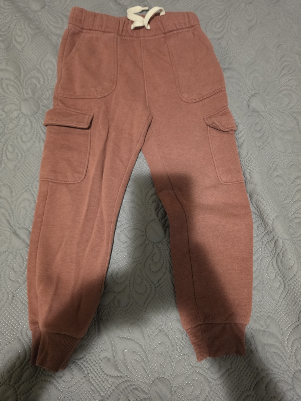 Rust Color Cargo Joggers for Kids